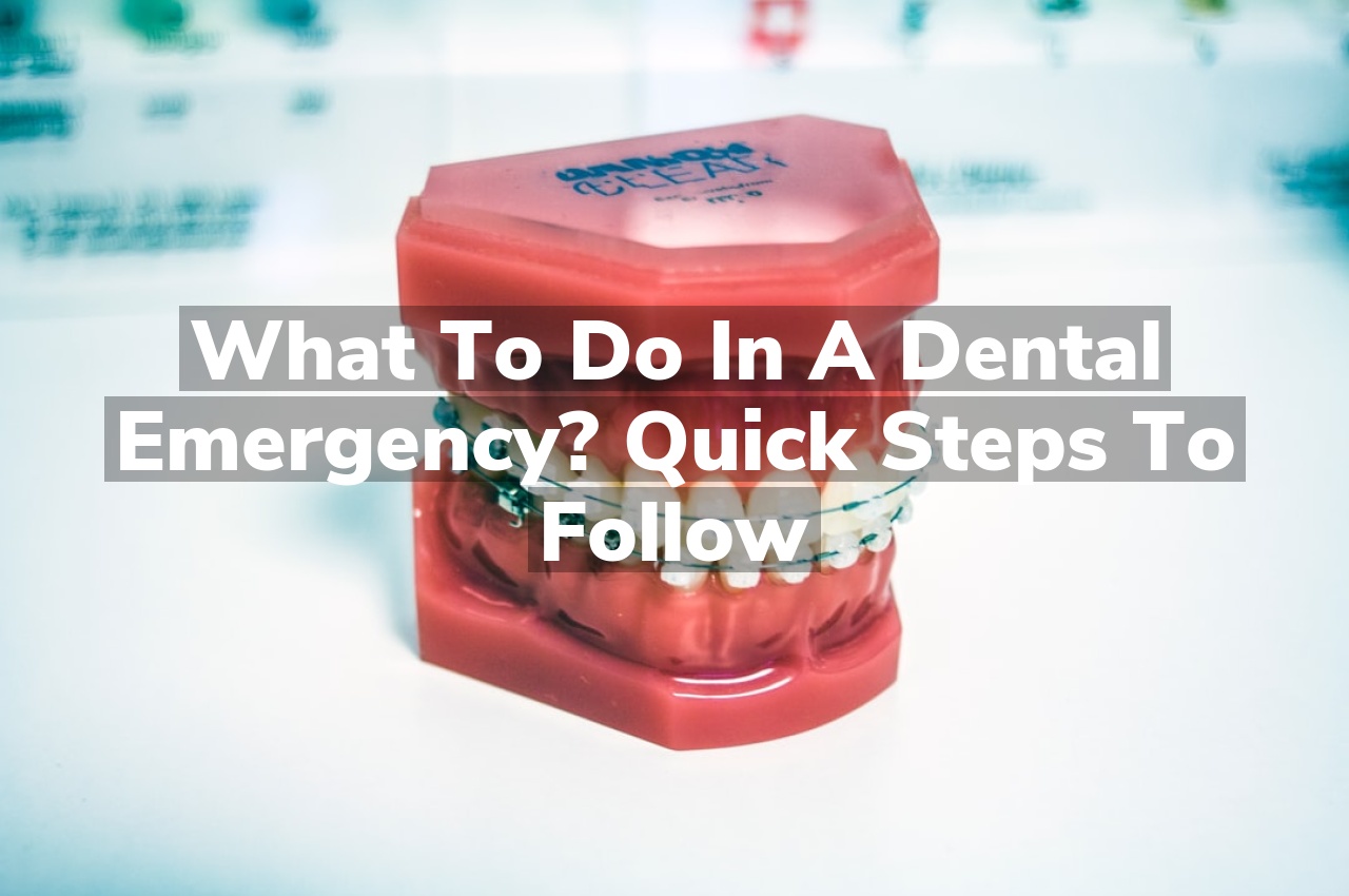 What to Do in a Dental Emergency? Quick Steps to Follow What to Do in a Dental Emergency? Quick Steps to Follow